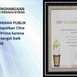 Penghargaan Unit Pelayanan Publik Tahun 2009