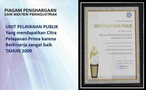 Penghargaan Unit Pelayanan Publik Tahun 2009